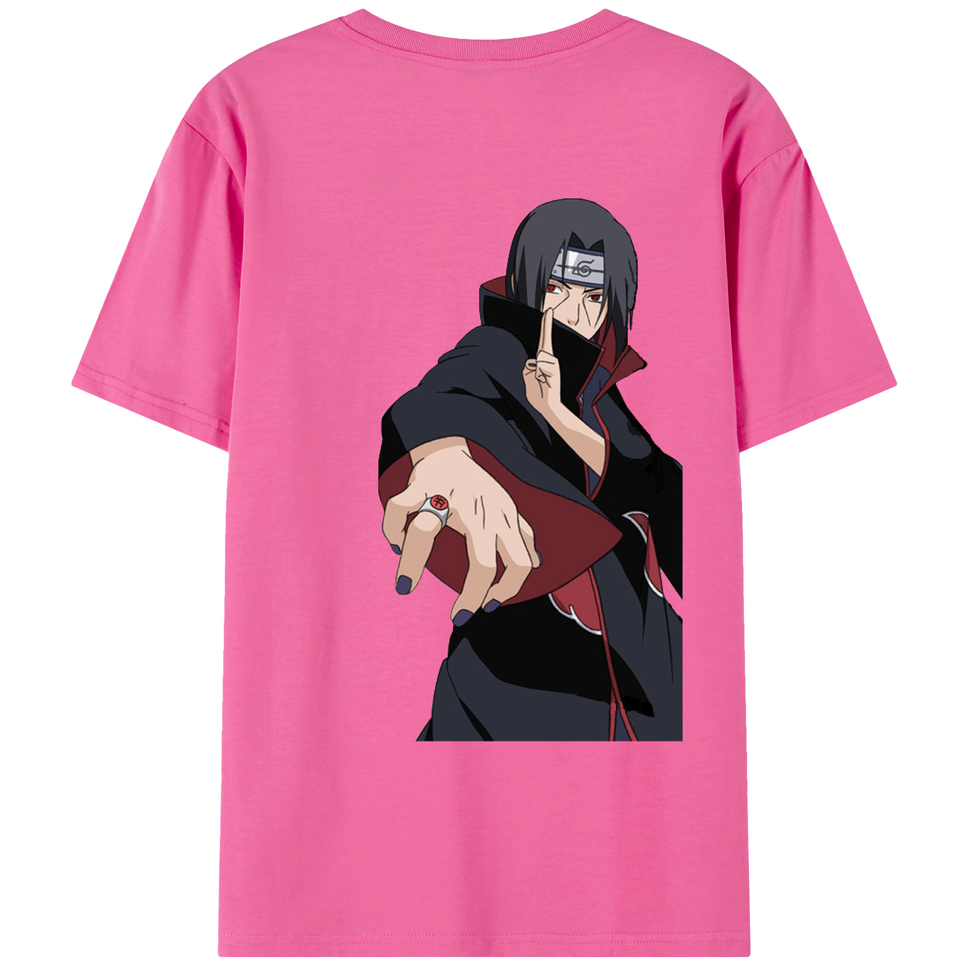 （画像用） NARUTO -ナルト- うちは イタチ Uchiha Itachi レディース半袖Tシャツ(バックプリント)
